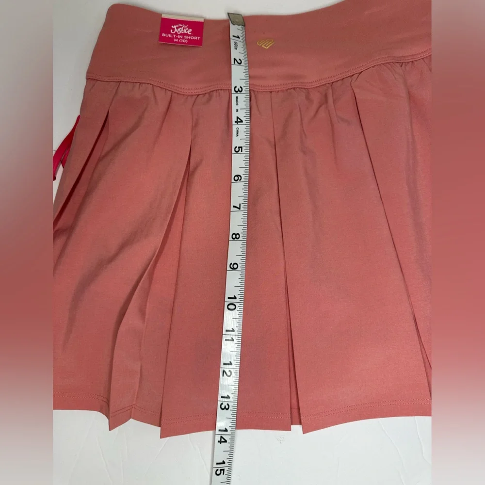 Justice Pleated‎ Tennis Skort Built-In Shorts | Nectar Dusty Rose | Girls 10